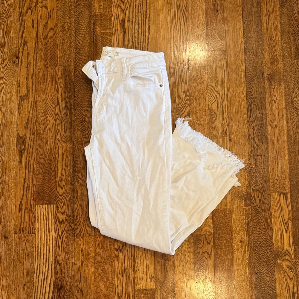 Hidden Women’s White Frayed Hem Jeans Size 29